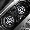 2026 Hot For Volkswagen VW 2Pcs Car Anti Slip Coaster Anti-noise Water Cup Pad Cushion Car Styling For Volkswagen VW Jetta Rline