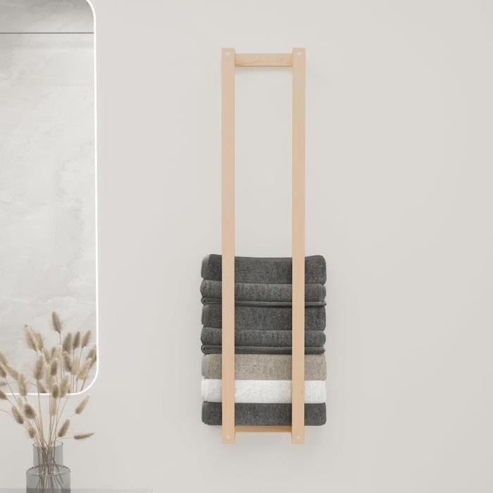 VidaXL Porte-serviette 23x18x110 cm Bois de pin massif 822402