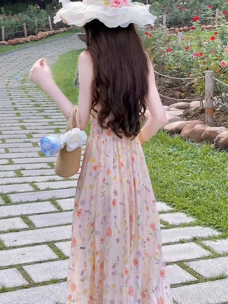 Atemberaubendes französisches Blumen-Slip-Kleid - Trendige Sommermode 2026 für Damen
