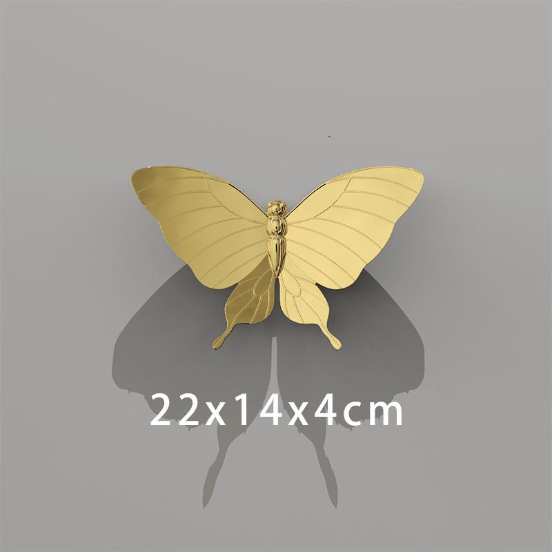 Creative Butterfly Wall Decor 3D Butterfly Sofa Tv Background Wall Decoration Wedding Party Living Room Decoration Pendant Craft