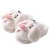 Cartoon Velvet Cute Pig Head Cotton Slippers 2025 Autumn and Winter New Warm Thick Bottom Non-slip Fluffy Cotton Slippers