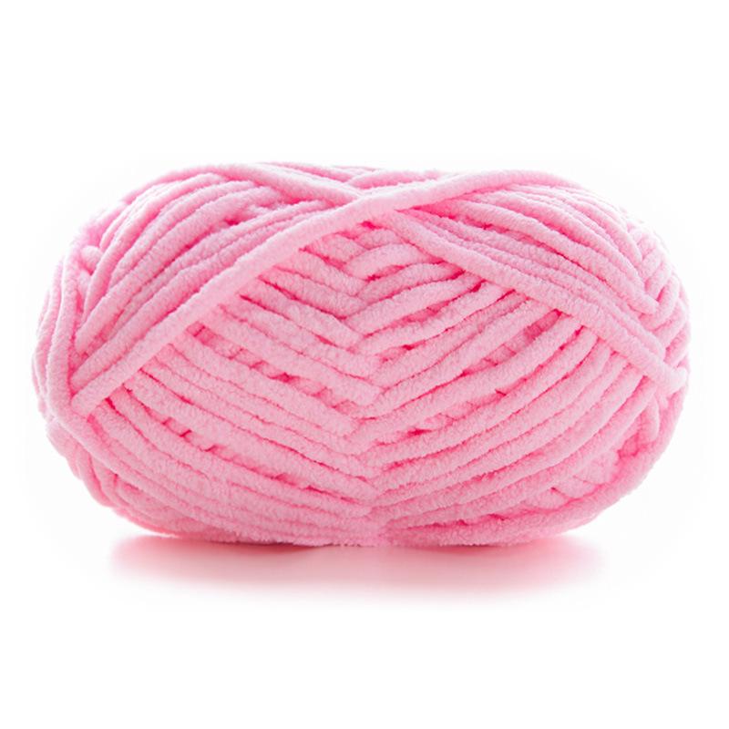DIY Handcrafted Cute Chenille Snowball Knit Scarf & Crochet Doll Bag