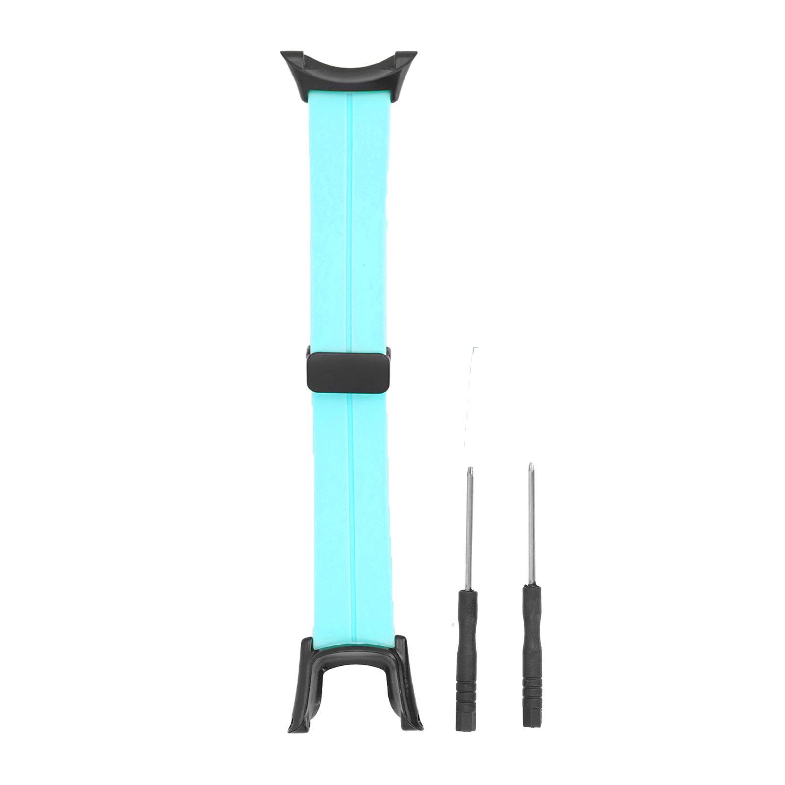 

Silicone Watch Strap Adjust Size Magnetic Folding Buckle Alloy Sweat Proof Watch Band Strap with Screwdriver for 3 PEAK м ята зелений колір