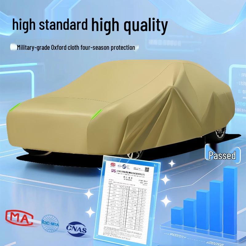 Mazda All-Season Oxford Car Cover: Rainproof, Dustproof, Sun Shade, Heat Insulation.