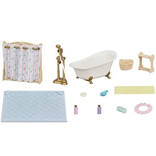 Sylvanian Families Furniture BathShower Set Car-628 ST Mark Certification 3 Years Older Toy Dollhouse EPOCH