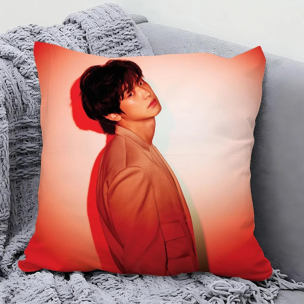 Koreanischer Sänger Star Park Chanyeol Kissenbezug Quadratisches Kissen Schlafzimmer Sofa Freizeit Komfort Kissen Wohnzimmer Heimdekoration 40X40