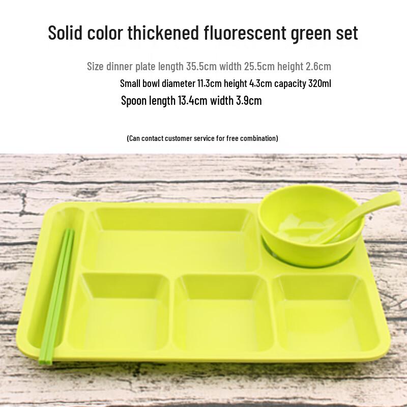 Commercial Melamine Divided Canteen Tray