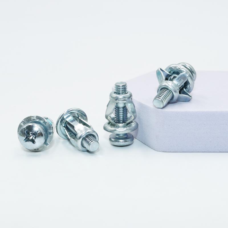 20x Petal Shape Rivet Nut Screw Bolt Expansion Metal Rivetnut Panel for License Wall Curtain Plate Clamp Lock Jack Nuts Screws
