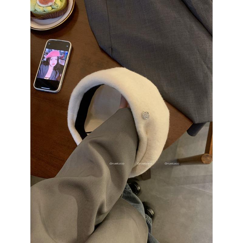 יפני תלת ממדי הכל מתאים סתיו וחורף כובע ברט צורת פנים קטנות קז'ואל רב תכליתי טמפרמנט פשוט רטרו כובע צייר טרנד