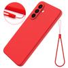 For Samsung Galaxy F56 5G/M56 5G Liquid Silicone Case Phone Back Cover with Hand Strap