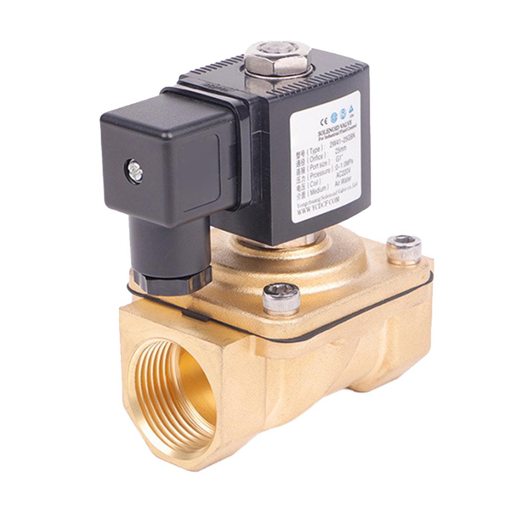 Electric Water Valves Brass Electromagnetic Valves Precise 220V Electric Water Valves Suitable for Home & Commercial Use