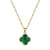 Four-Leaf Clover Necklace Female Design Light Luxury Simple Lace Pendant Collarbone Chain