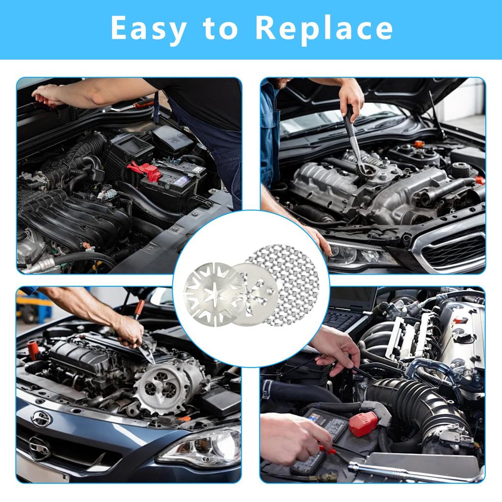 18pc Heat Shield Repair Kit - 30mm Washers & 50mm Discs for VW & Compatible Cars