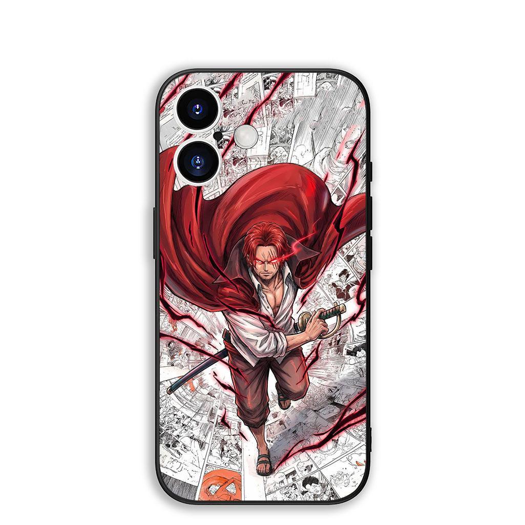 

for Motorola Moto G82 G20 G22 G23 G32 G8 G7 G9 Power Plus G41 G30 G71 E22 E13 E20 E32 Case One Pieces Luffy Shanks Red Hair Zoro Motorola Moto G7 Power