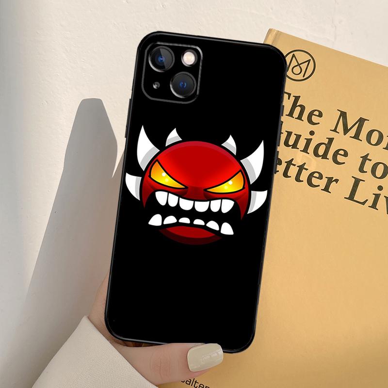 Zadní kryt Geometry Dash pro iPhone 13 12 Mini 11 14 Pro Max 6S 8 7 Plus SE 2022 2020 X XS Max XR