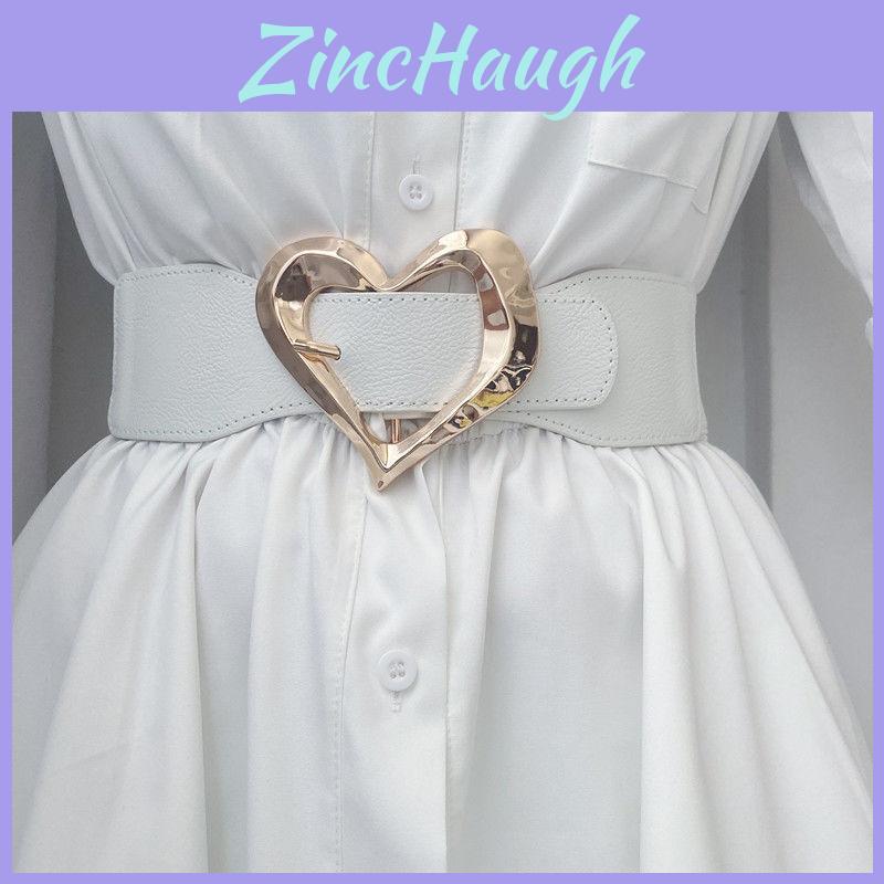 Modischer Damen-Dehnungs-Breitgürtel mit herzförmiger Schnalle für schicke Looks