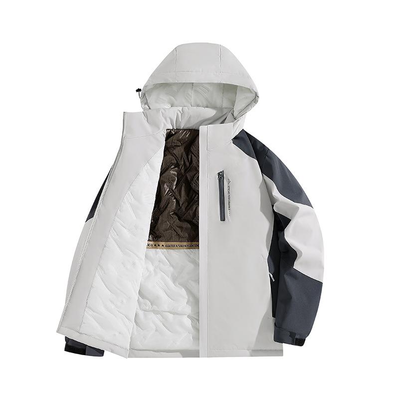 

Осенне-зимняя куртка для активного отдыха Black Gold Assault Cotton, мужская толстая куртка, мужская теплая зимняя куртка с капюшоном, мужская куртка из графенового хлопка L светло-серый