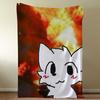 Cartoon Funny Cute Cat Kawaii S-SillyS B-Boy K-KisserS Blanket Soft Warm Furry Throw Super Kids Toys Bed Sofa Car Cradle