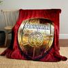 Arsenal Logo Red Designed Flannel blanket for bedroom, living room, sofa, and nap