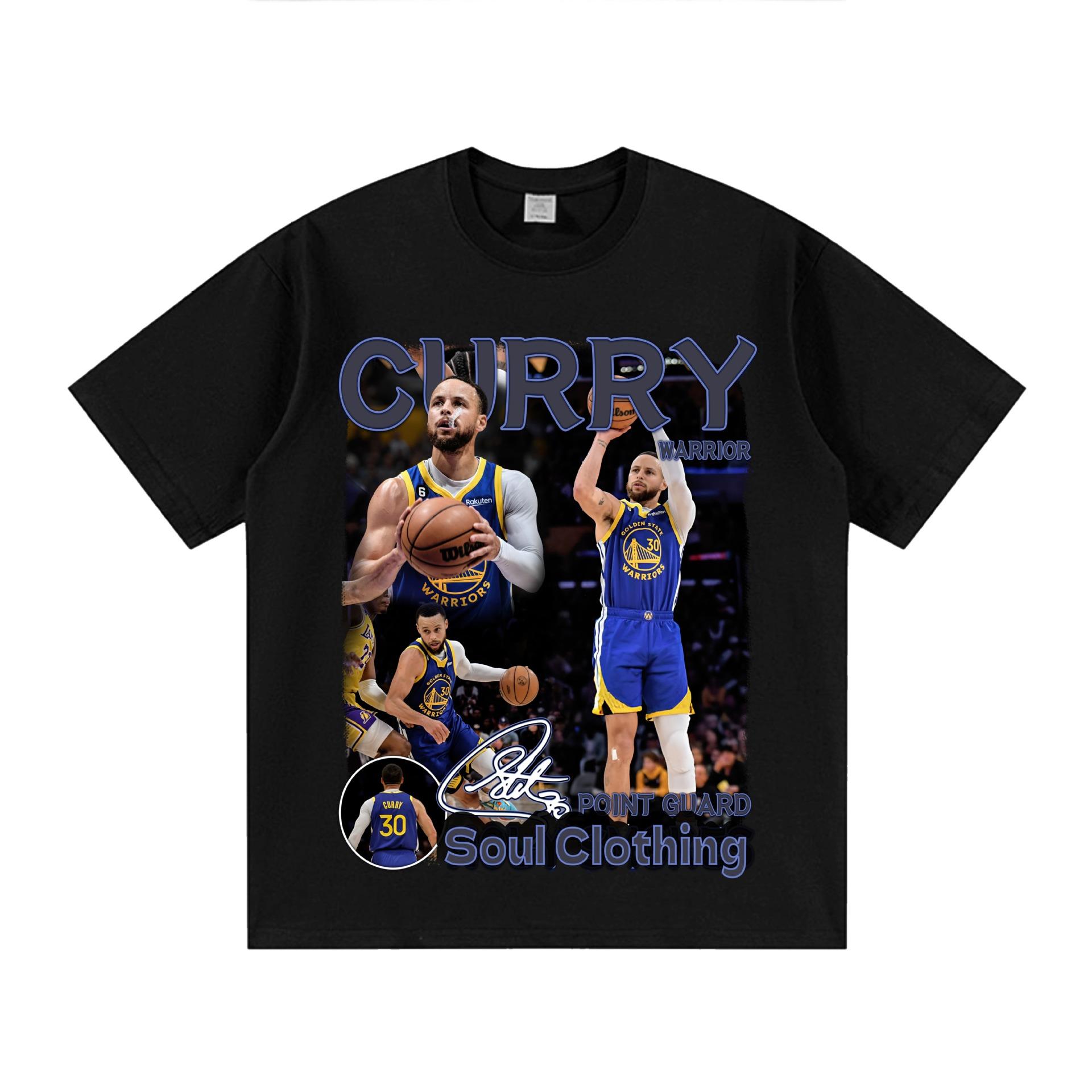 

2026 Stephen Curry Принт Футболка Чоловіча та Жіноча Модний Тренд Зручна Вільна Бавовняна Футболка з Круглим Коміром з Коротким Рукавом 3XL