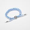 Fußball-Armbänder, verstellbares Charm-Armband, Teamspieler-Freundschaftskordel-Armbänder, Fußball-Fan-Armband für Mädchen und Jungen, Sport-Party-Geschenke