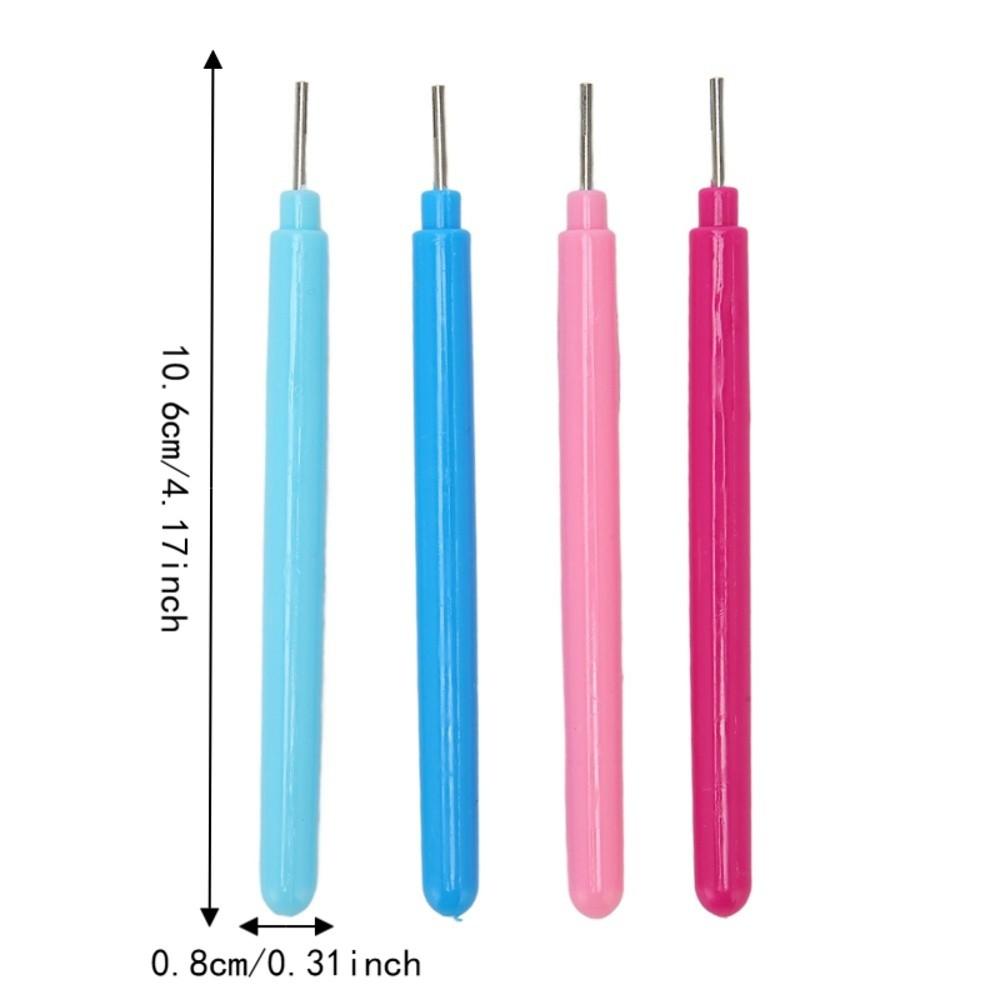 24pcs 4 Colors Assorted Paper Quilling Tools Quilling Slotted Tool Handmade Craft Projec