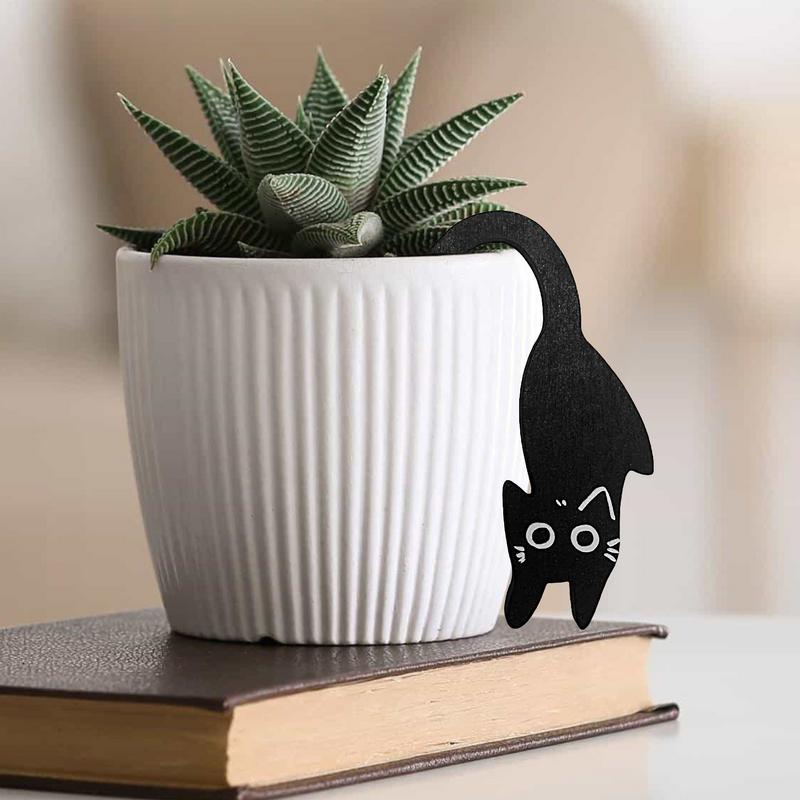 Cat Shape Plant Pot Hanger Outdoor Flowerpot Decoration Hangable Whimsical Cat Pot Hanger for Yard Lawn Patio Balcony Home Vase