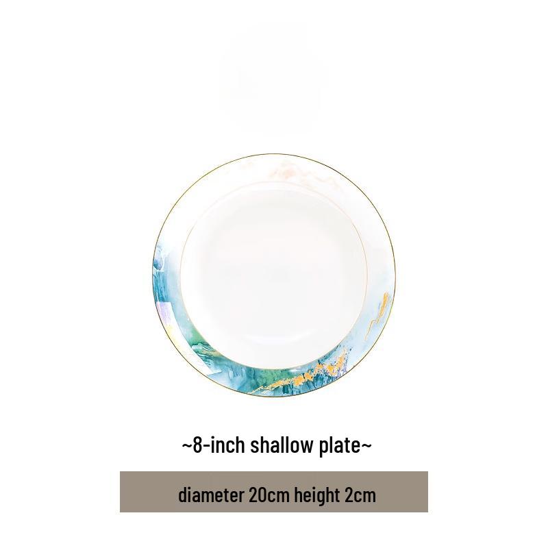Jingdezhen Nordic Style 10-Inch Ceramic Dinner Plate
