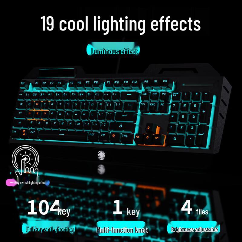 EWEADN TK900 Wired Mechanical Keyboard & Mouse Combo