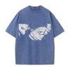 Anime Jujutsu Kaisen Choso Cool Graphic T Shirt Men Short Sleeve Clothing Oversized Tshirt Washed Cotton Tee Harajuku T-shirt
