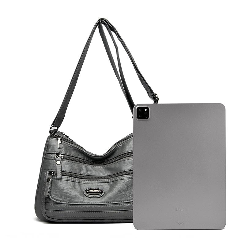 Large Capacity Shoulder Bag Women's Crossbody Bag Soft Leather Mother Bag