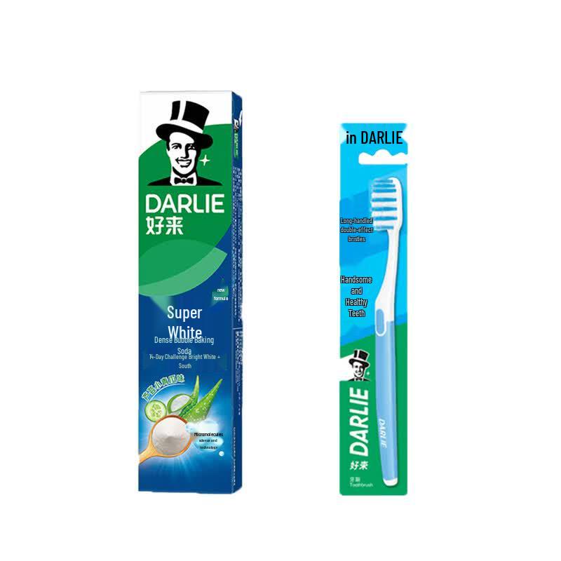 Darlie Toothbrush & Aloe Cucumber Toothpaste Set