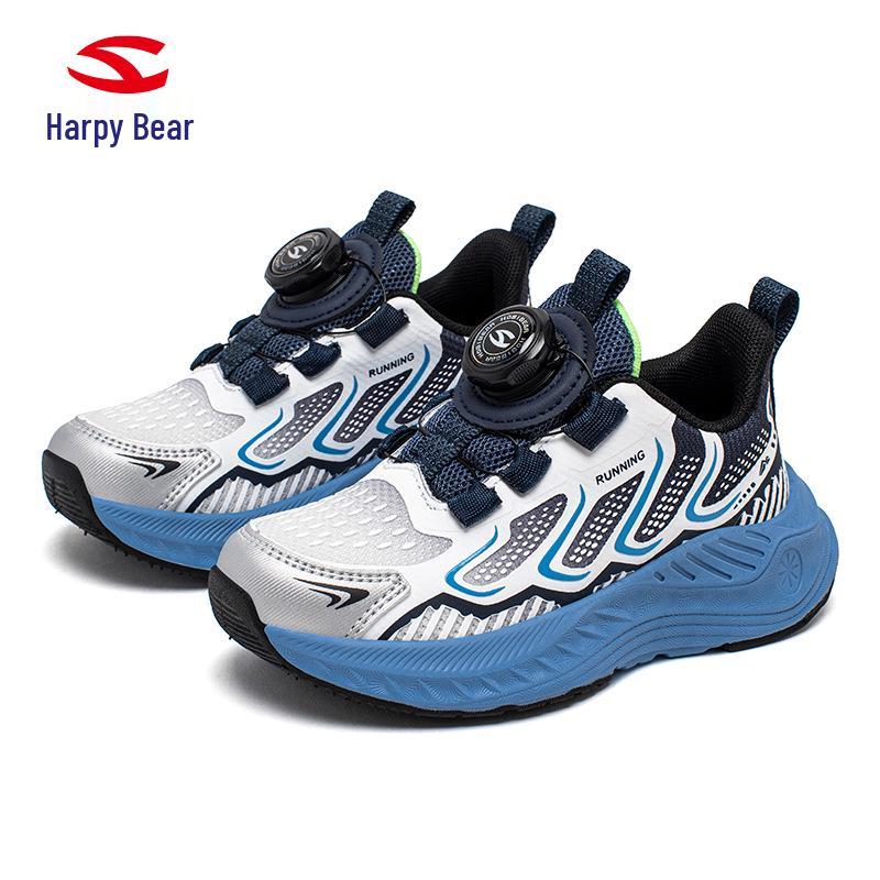 

Habi Bear Kids Double Mesh Rotating Buckle Running Shoes 36 темно-синий/белый