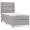 Maison Exclusive - Sommier à lattes de lit avec matelas Gris clair 80x200 cm Tissu