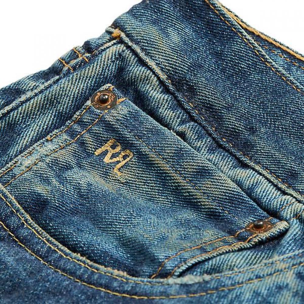 Rrl Jeansy Brannon High Slim Naprawiane Mnrrdnm10920118400