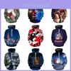 Gemütlicher Weicher Herren Damen Weihnachten 3D Hässlicher Hoodie Pullover Für Weihnachtsfeiern
