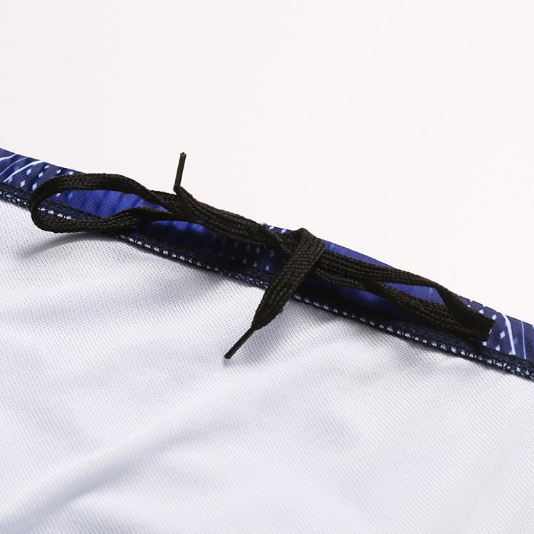 Men's Printed Swim Trunks: Triangle Swim Briefs & Breathable Beach Pants