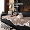 Special-Shaped Sofa Cushion Winter Plush Light Luxury High-End Straight-Row Leather Sofa Seat Cushion  New Sofa Cover
