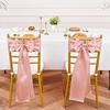 10/50pcs Satin Chair Sash Bows Chair Cover Ribbons For Wedding Banquet Party Baby Shower Event graduation ceremony Decoration