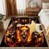 1PC Custom Name "Ride Grim Reaper" Theme Floor Mat Ideal for Living Room, Game Rooms, Office, Bedroom,Floor Mat Playful Design
