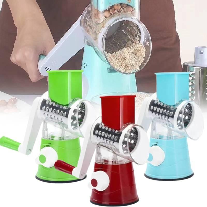 Rotary 3in1 Food Slicer Chopper Cheese Grater Fruit Vegetable Cutter Shredder