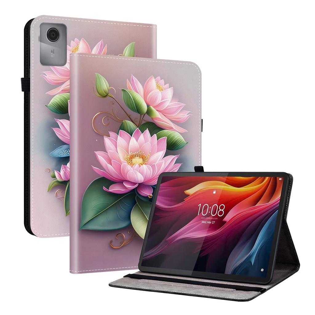 Pentru Lenovo Idea Tab (TB336ZU/TB336FU)/Xiaoxin Pad 11 2025 Husă din Piele cu Model Imprimat cu Suport Acoperire Tabletă cu Sloturi pentru Carduri