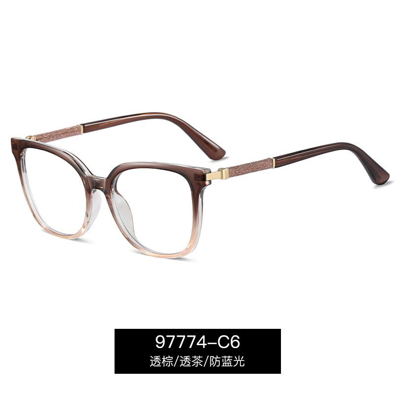 Fashion Women Square Reading Glasses Luxury Big Frame Anti Blue Light Computer Glasses Vintage Black Men Prescription Eyeglasses