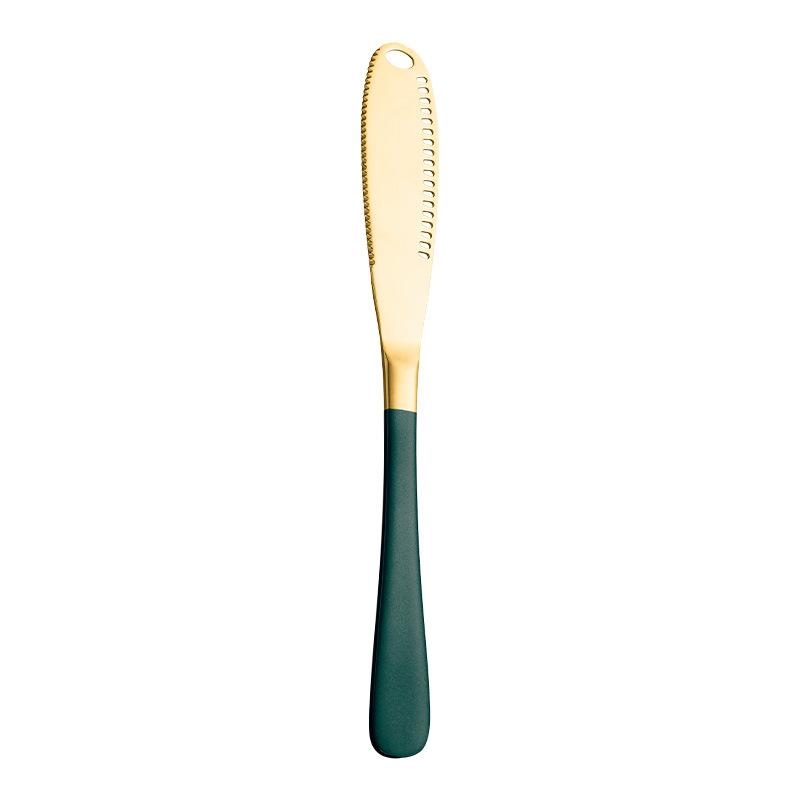 1PC Buttermesser Käse Dessertschneider mit Loch Gezacktes Steak Toast Brotaufstrich Marmelade Geschirr Home Geschirr Küchenwerkzeuge
