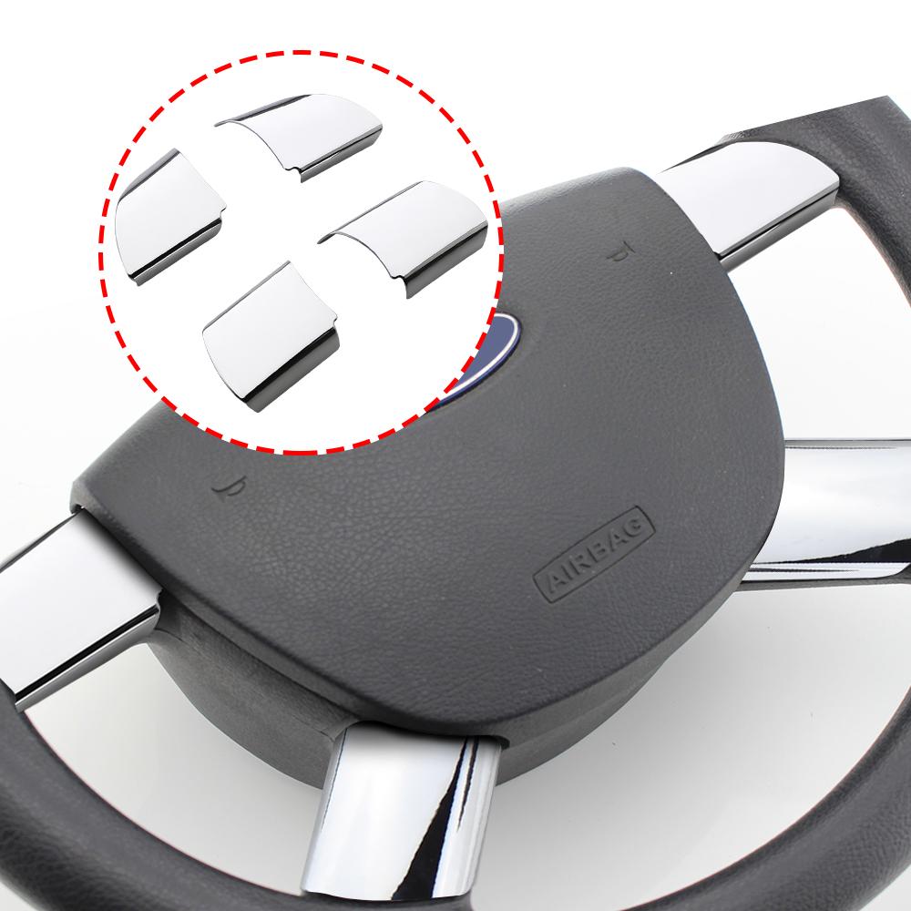 

Блестки для украшения рулевого колеса автомобиля для Ford Focus 2 MK2 2005 - 2012 АБС Внутреннее украшение Накладка на кнопки рулевого колеса Отделка Наклейка серебряный