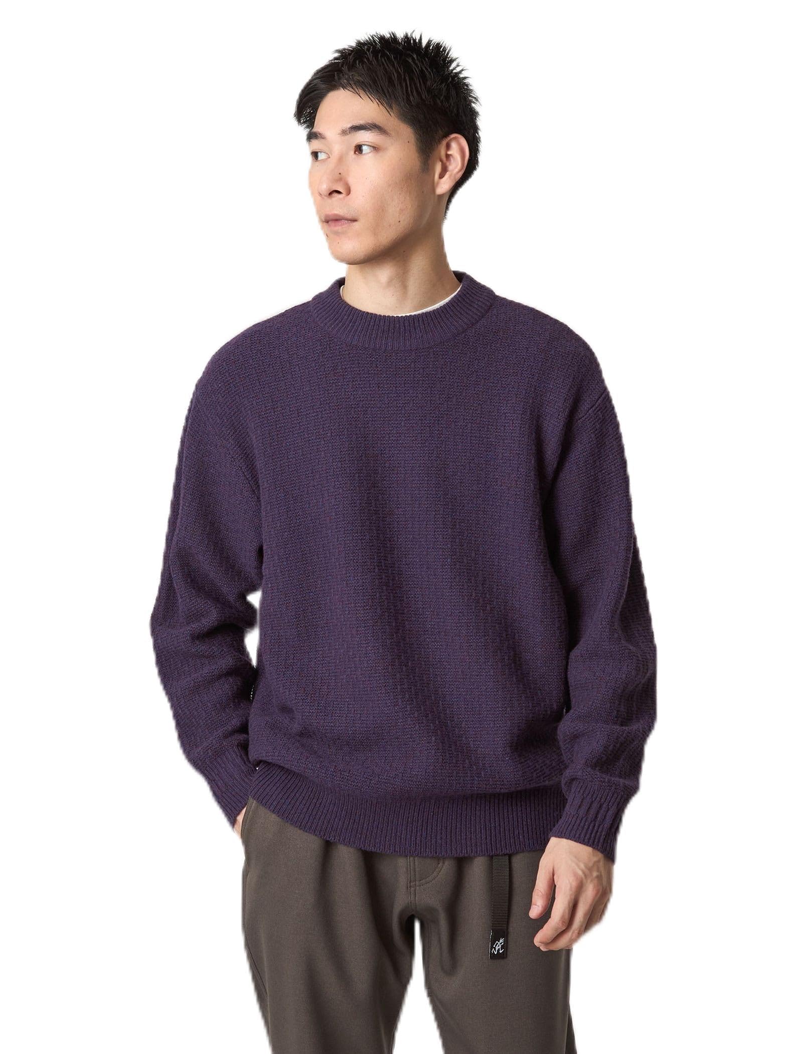 

United Arrows Green Label Relaxing Hamilton Lamb Wide Neck Knit 32131041403 8570 PURPLE(85) L