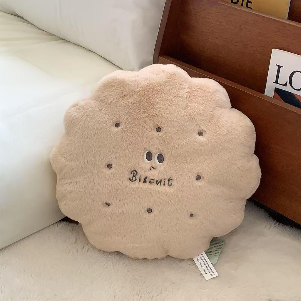 New cookie throw pillow office nap pillow cute super soft butter cookie throw pillow car use