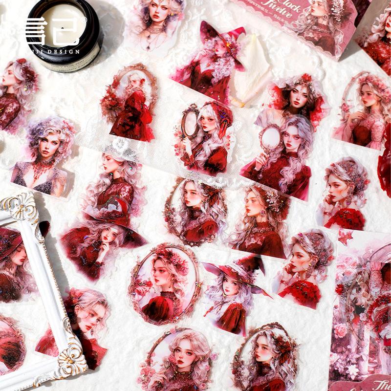 30pcs Retro Girl Angel decorative material background paper Handmade DIY scrapbook craft paper