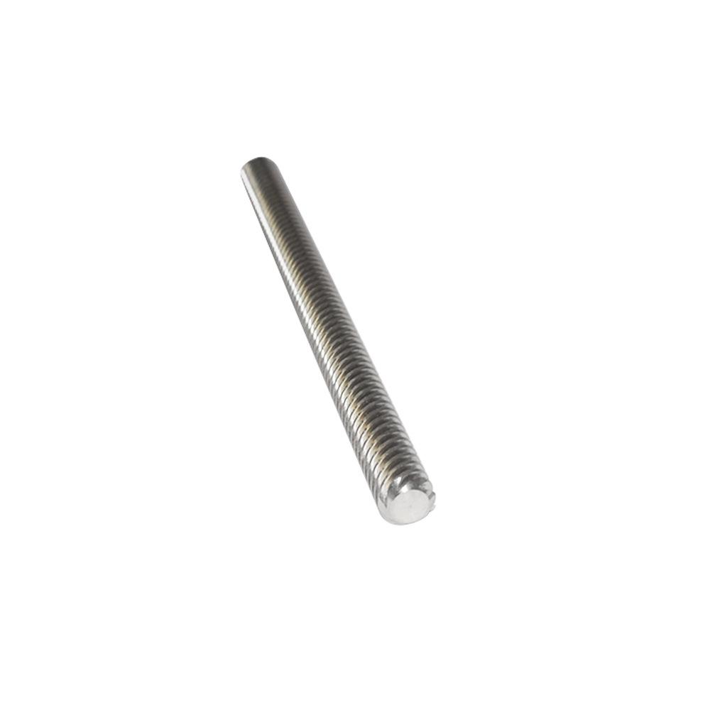 304 Stainless Steel T8 Trapezoidal Lead Screw with 2mm Pitch and 12mm Lead