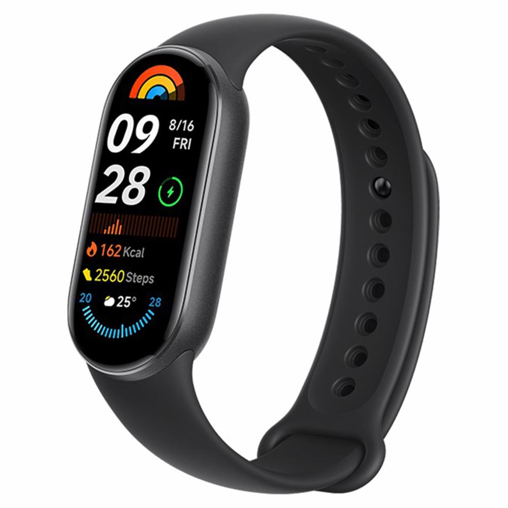 

XIAOMI Smart Band 9 M2345B1 Стандартная версия Спортивный браслет Монитор здоровья 1,62-дюймовый AMOLED-экран Ремешок из ТПУ Умный браслет Black